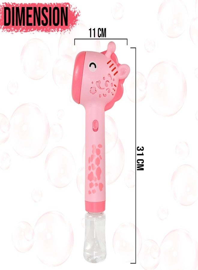 VikriDA Giraffe Bubble Stick with LED Lights - Includes 1 Bottle of Bubble Solution - Ideal for Indoor, Outdoor, and Birthday Party Celebrations - Image 2